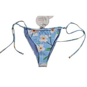 NWT Princess Polly swim bottoms recycled nylon alisha daisy cheeky tie side 10